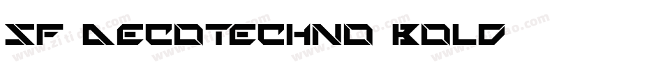 SF DecoTechno Bold字体转换